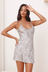 LIONESS Enchant Leopard Mini Dress Leopard