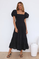 Lover Girl Maxi Dress Black