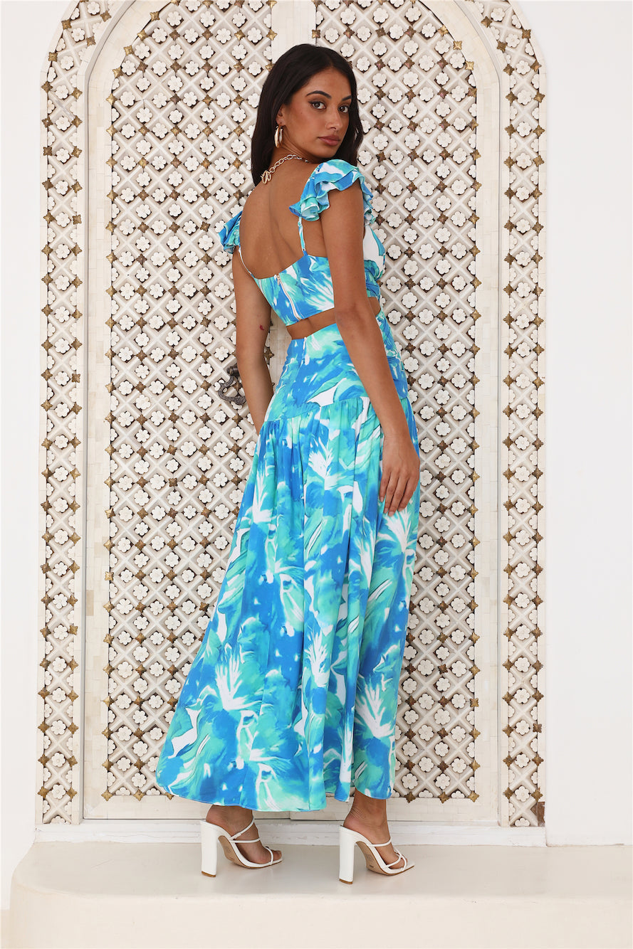 Love The Fit Midi Dress Blue