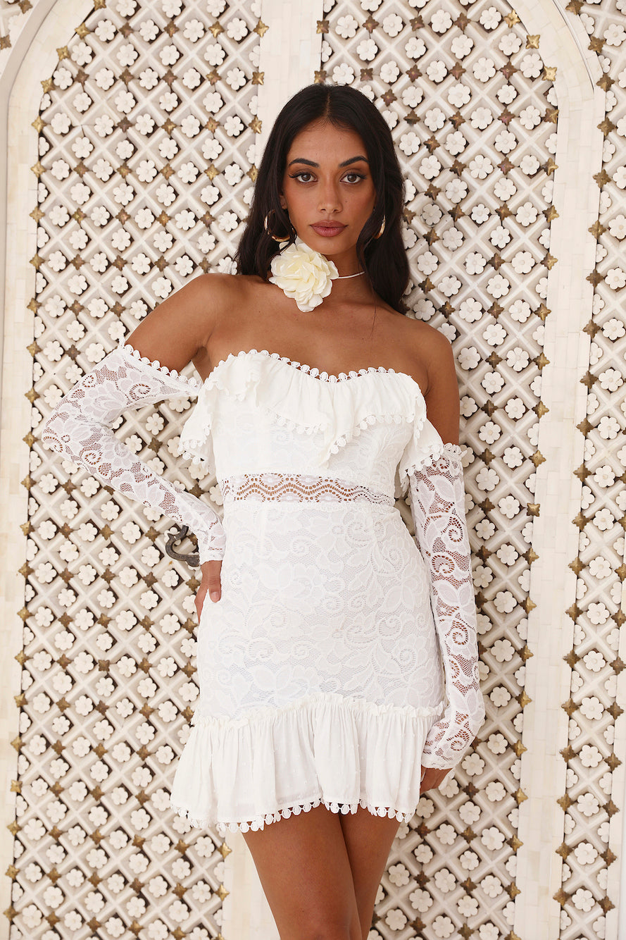 First Place Look Mini Dress White