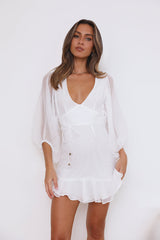 Magic Sprinkle Mini Dress White