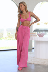 HELLO MOLLY Shiny Oasis Pants Fuchsia