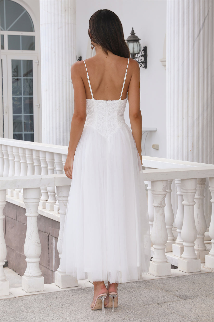 Amazing Love Midi Dress White