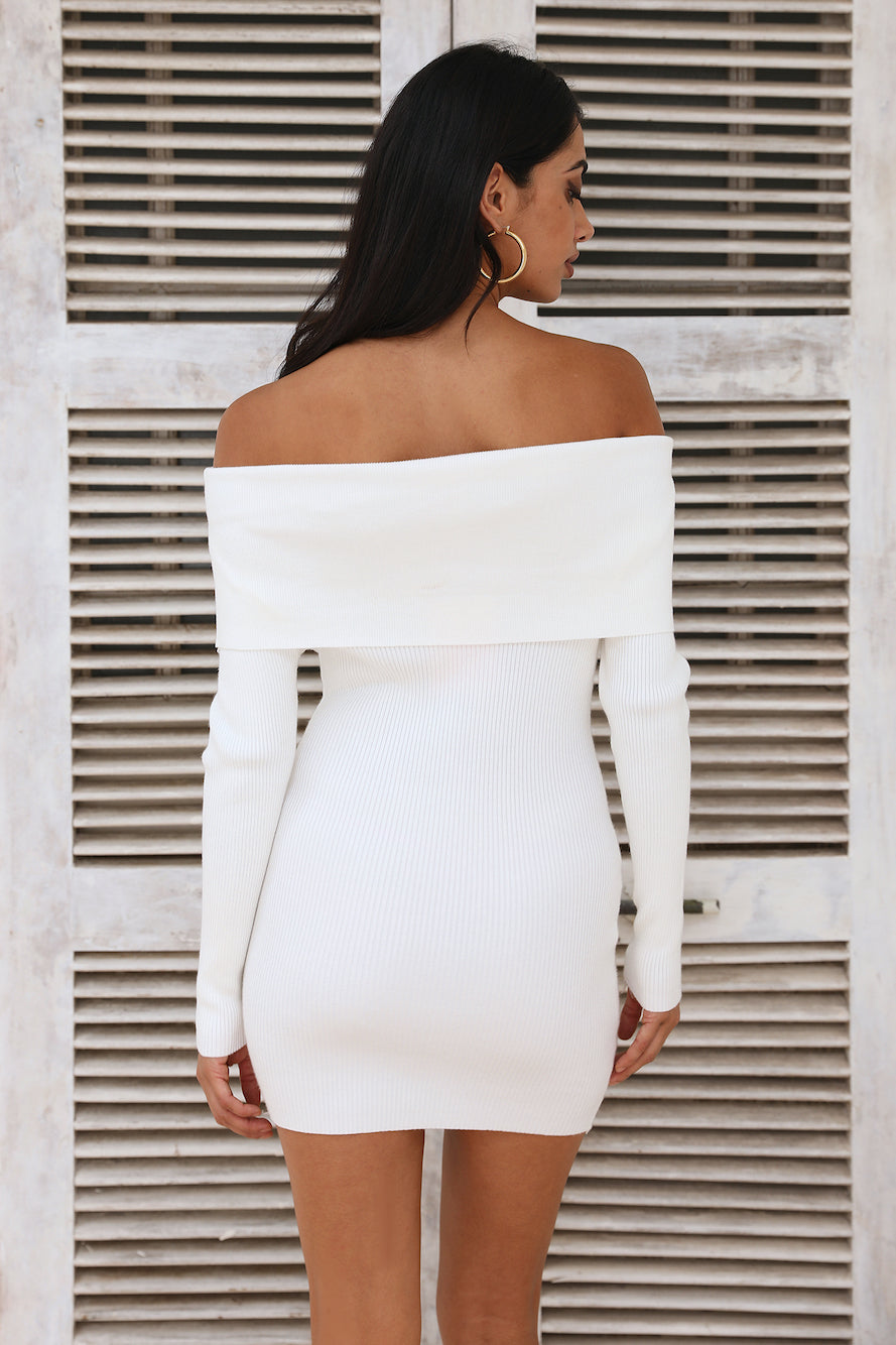 It's Snowing Mini Dress White