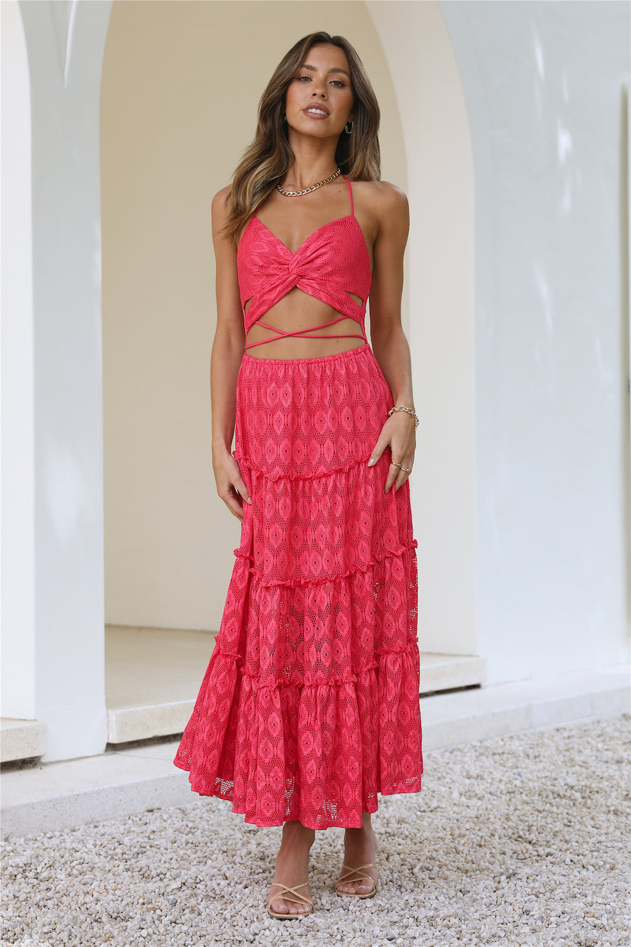 Island Love Maxi Dress Red