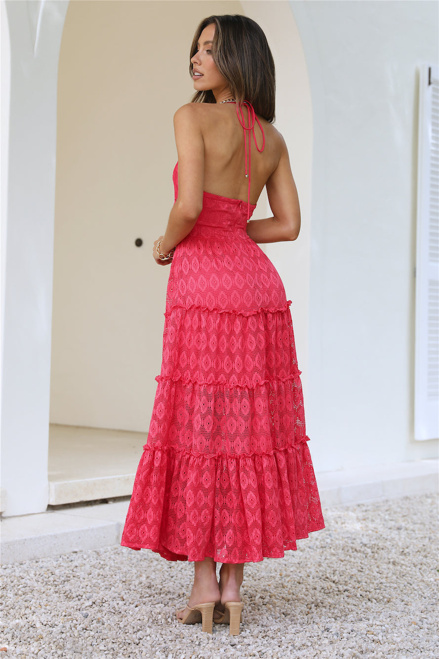 Island Love Maxi Dress Red