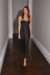 Chase The Satin Maxi Dress Black