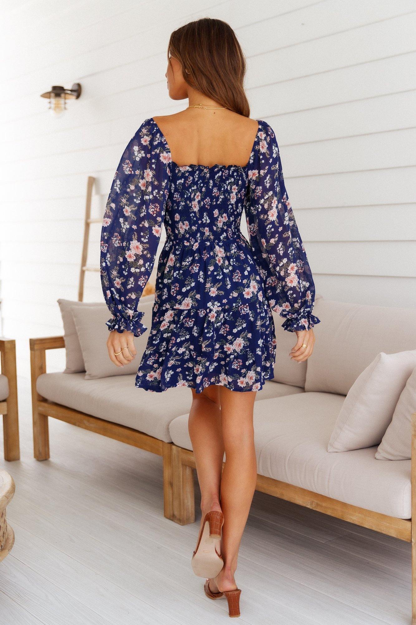 Electric Lover Dress Navy