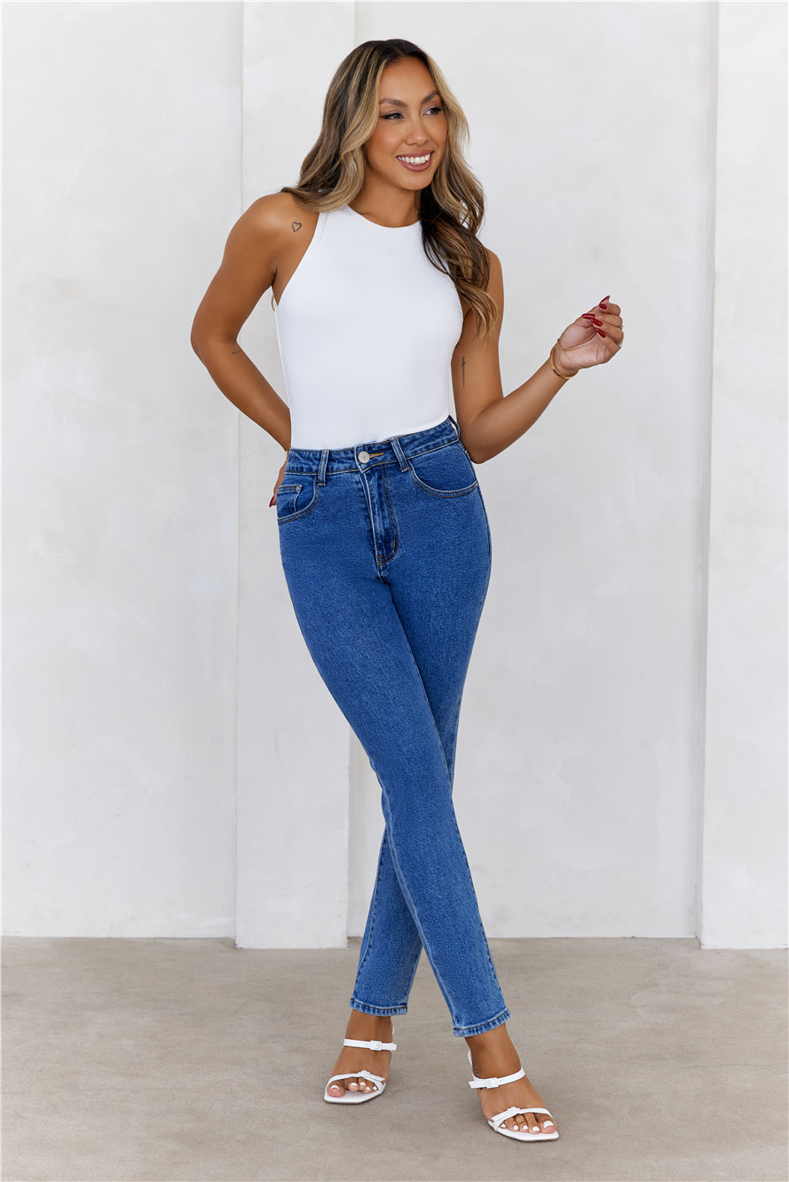 BASE Repeat After Me Tank Top White