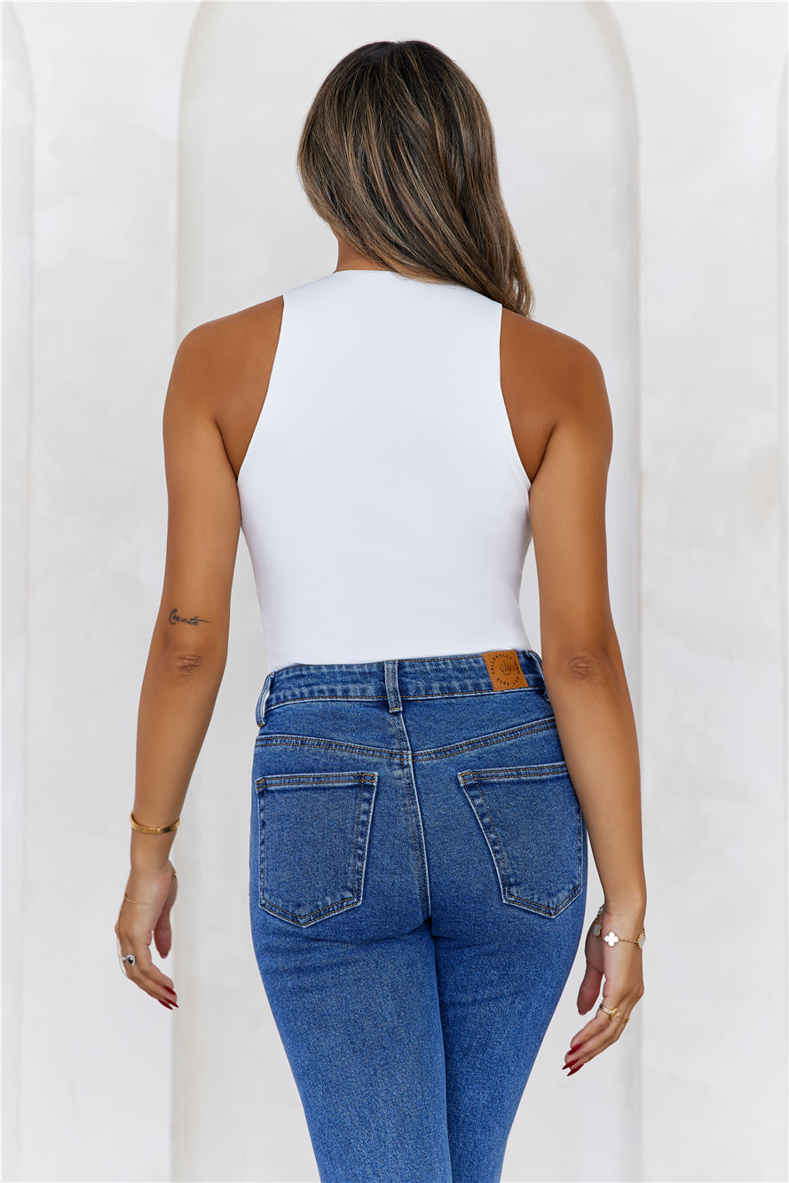 BASE Repeat After Me Tank Top White