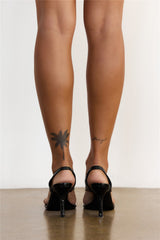 Improv Heels Black Leather