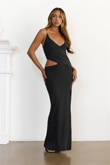 Highkey Flirty Maxi Dress Black