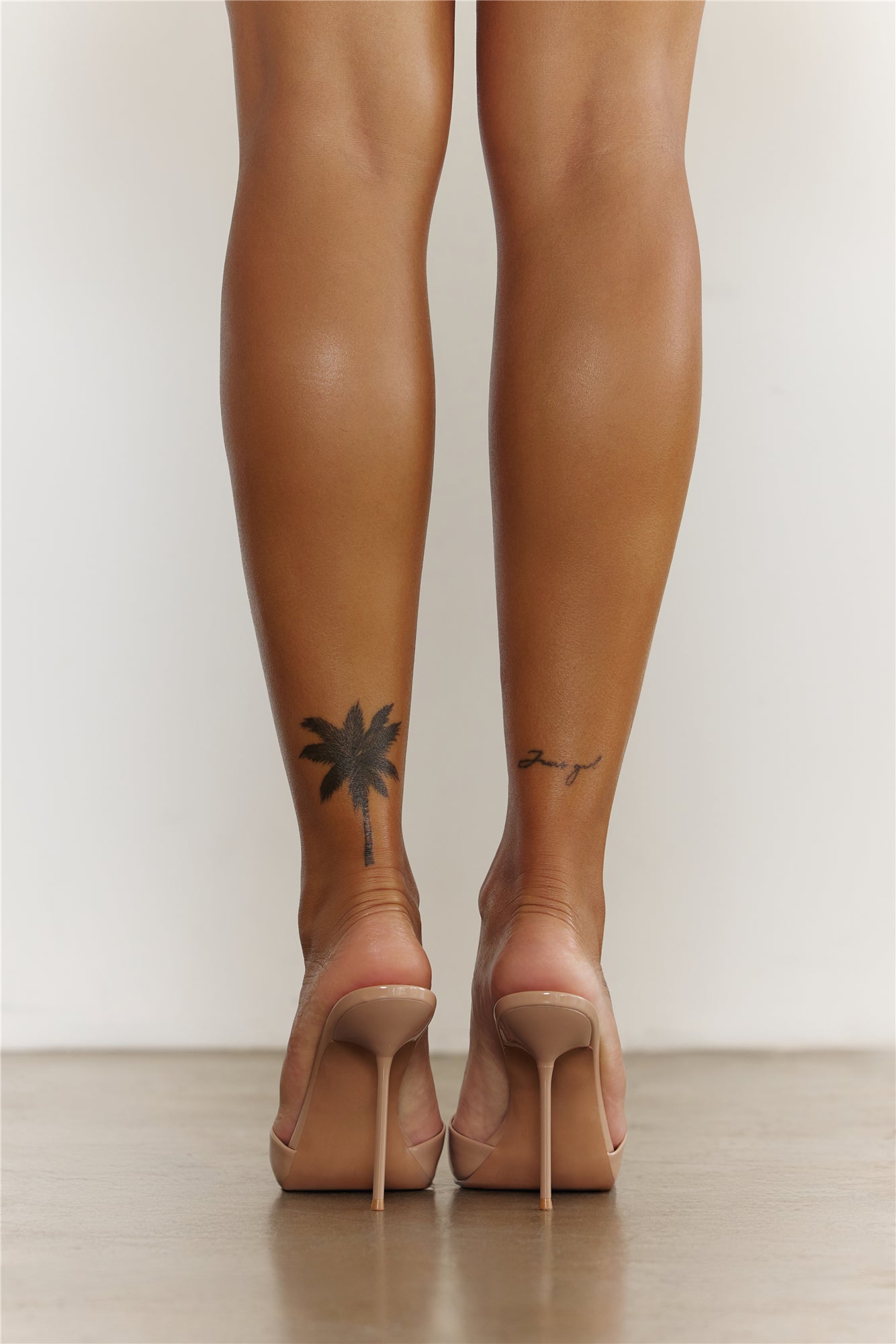 Davina Heels Tan Patent