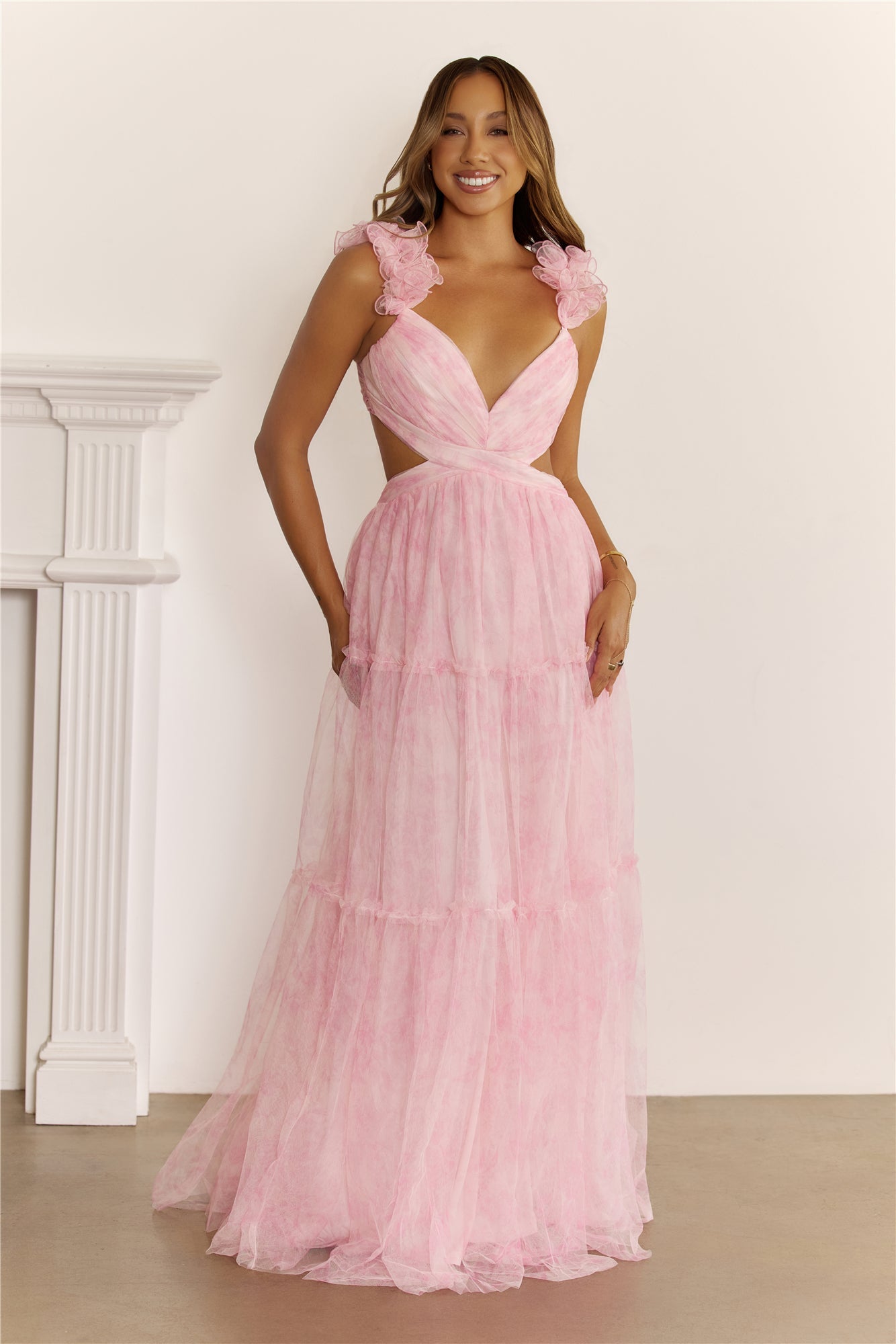 Endless Riviera Maxi Dress Pink