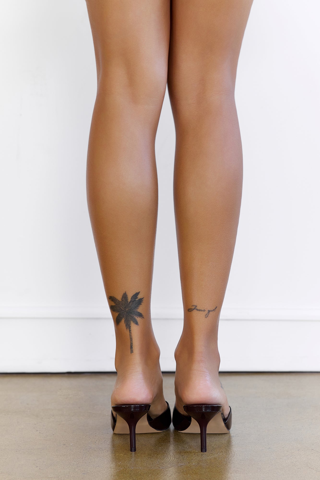 Kendrix Leather Mule Heels Brown Leather