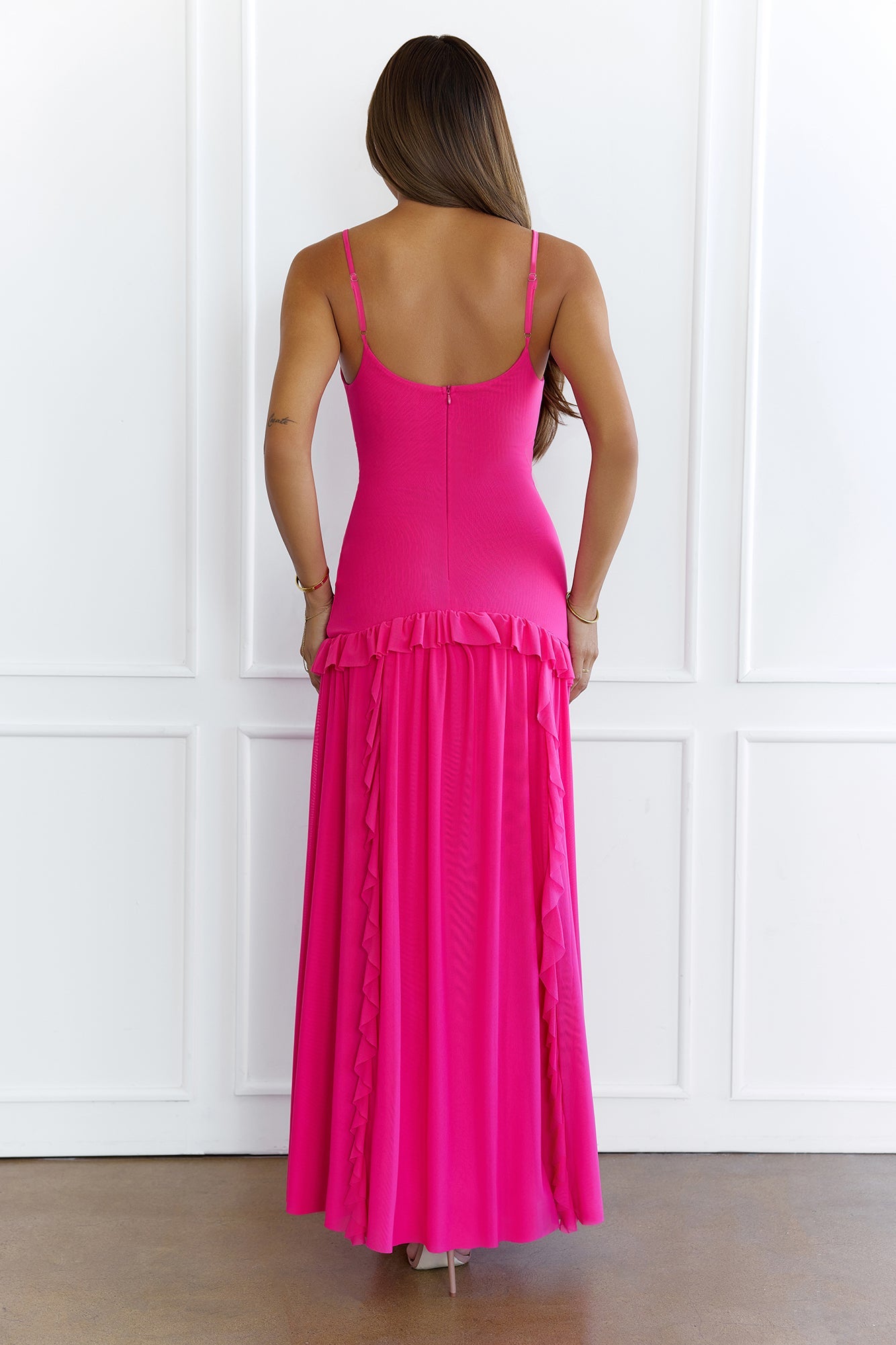 Gardenia Glow Maxi Dress Pink