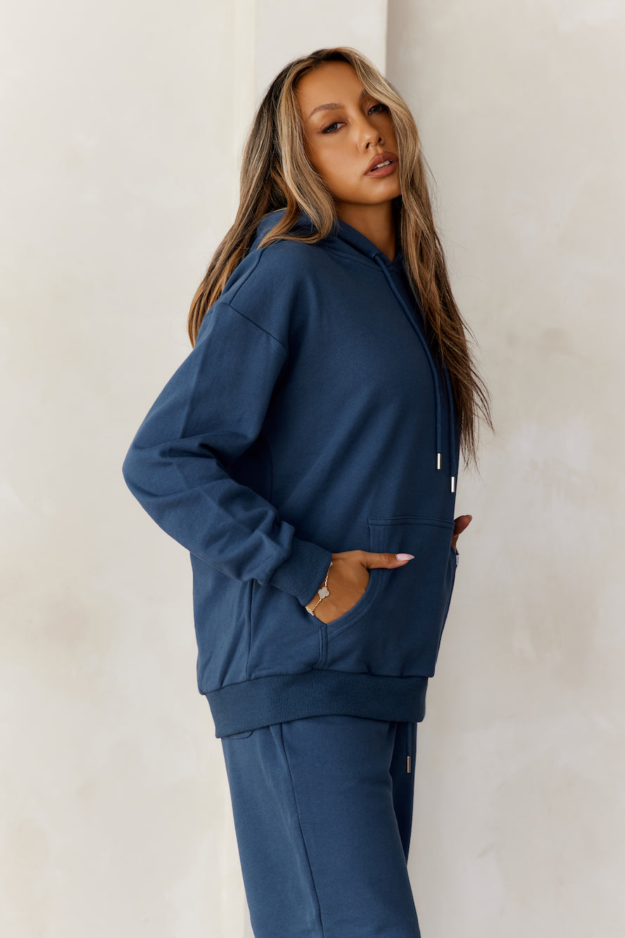 BASE Slip On London Hoodie Navy