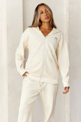 BASE Zip Up New York Hoodie Cream
