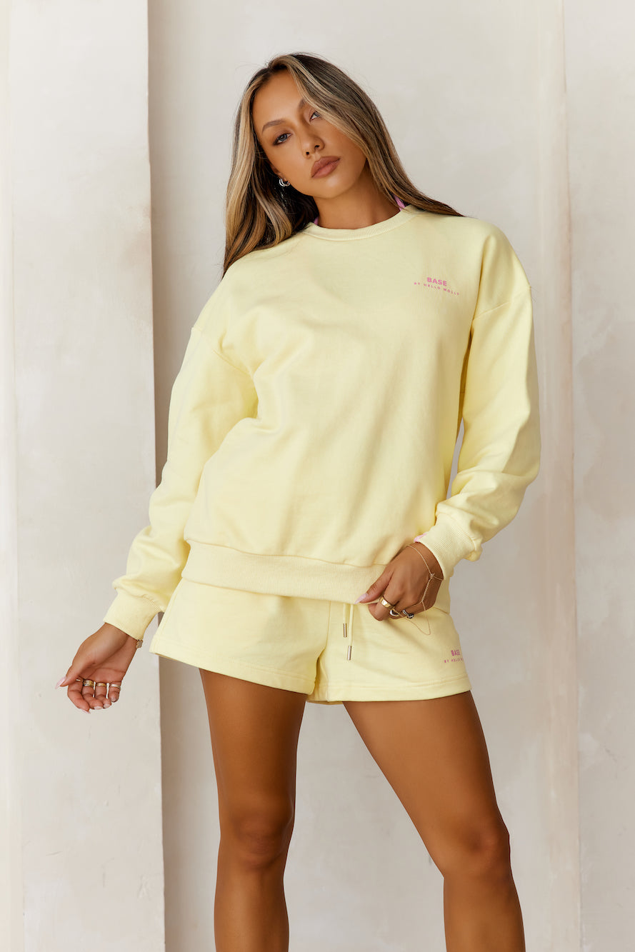 BASE Sweat Shorts Lemon