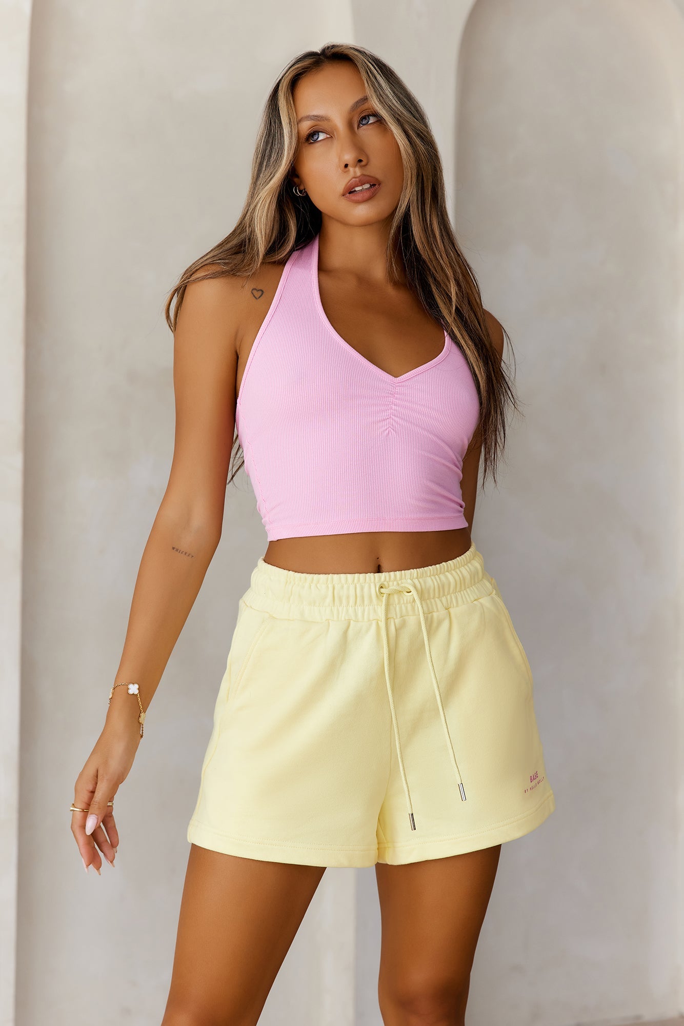 BASE Sweat Shorts Lemon