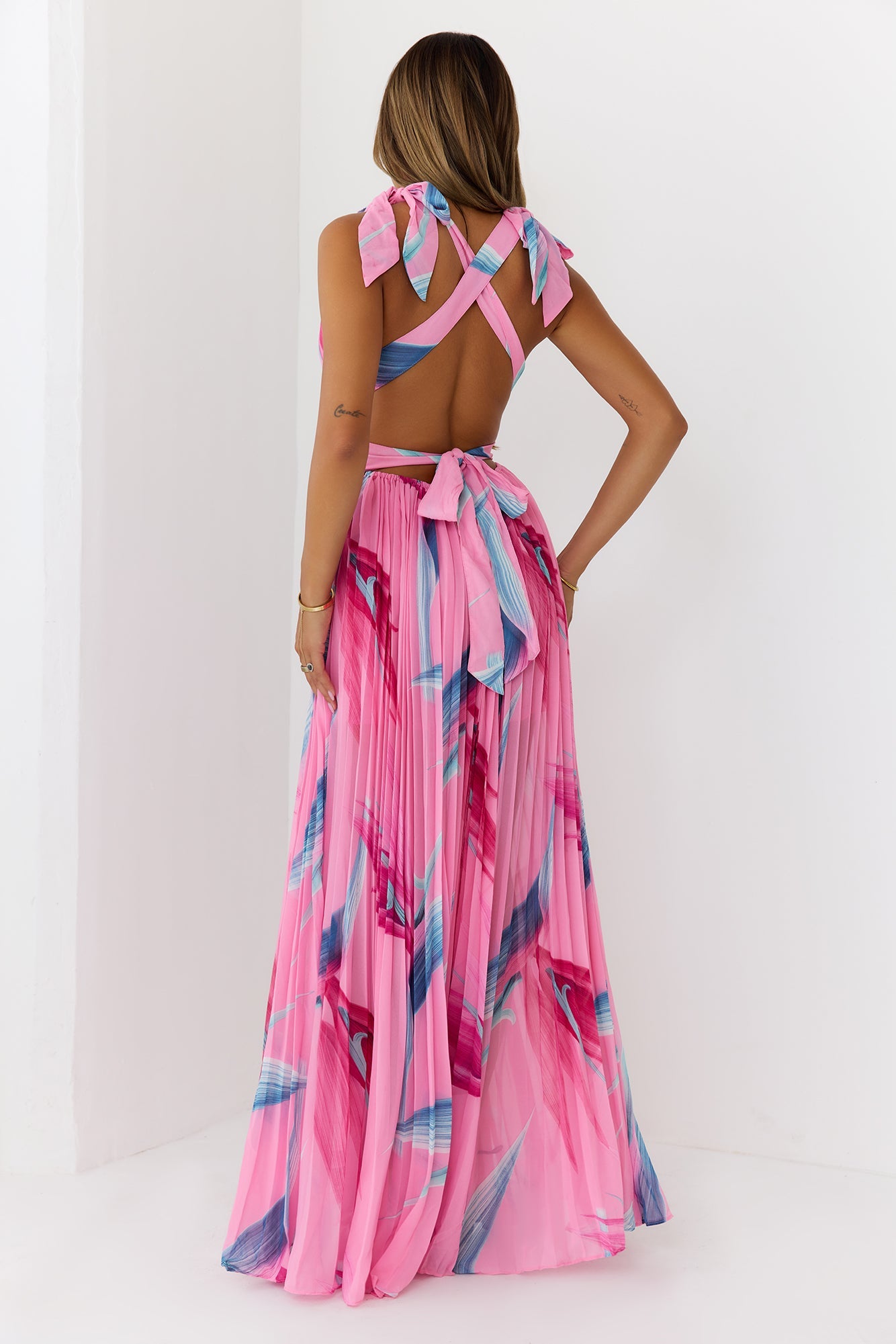 Attention Is Yours Maxi Dress Pink