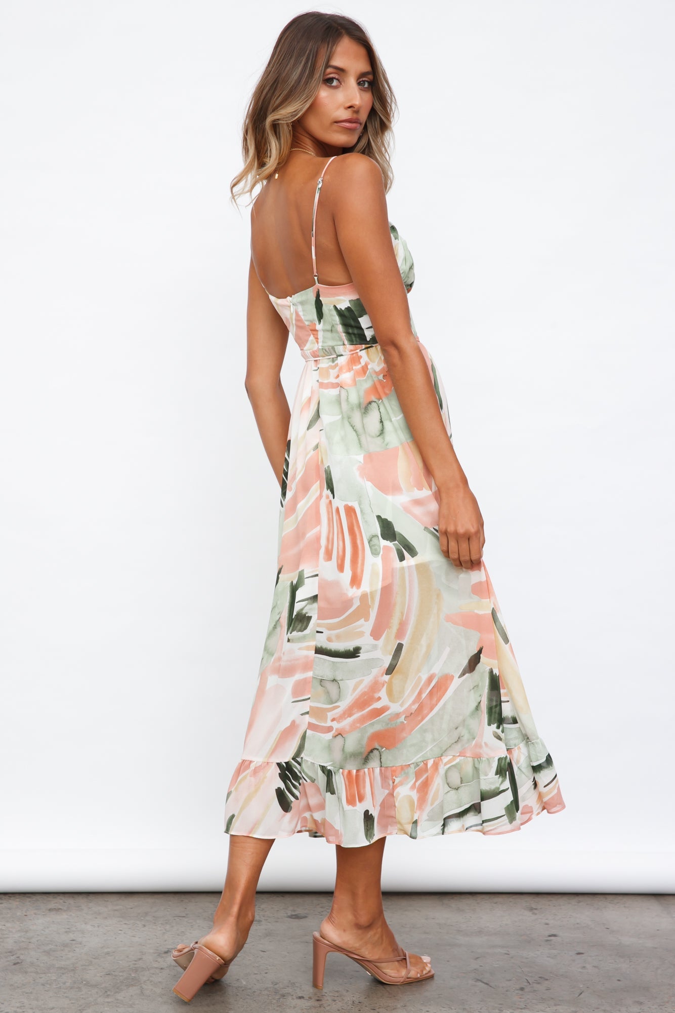 Begonia Bloom Maxi Dress Pink