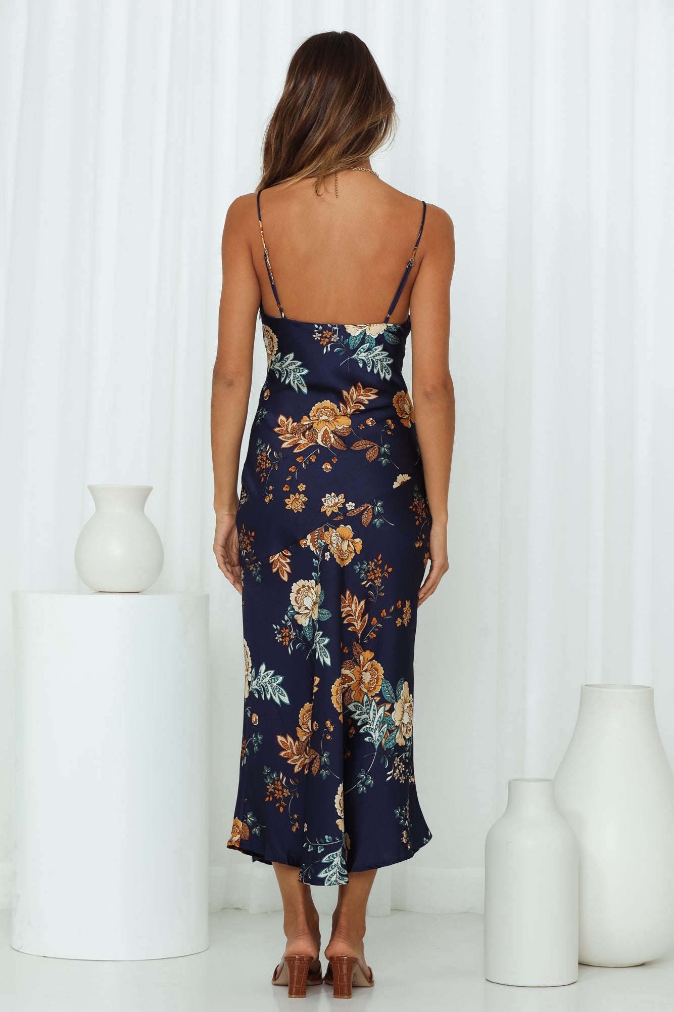 No Yesterday Maxi Dress Navy