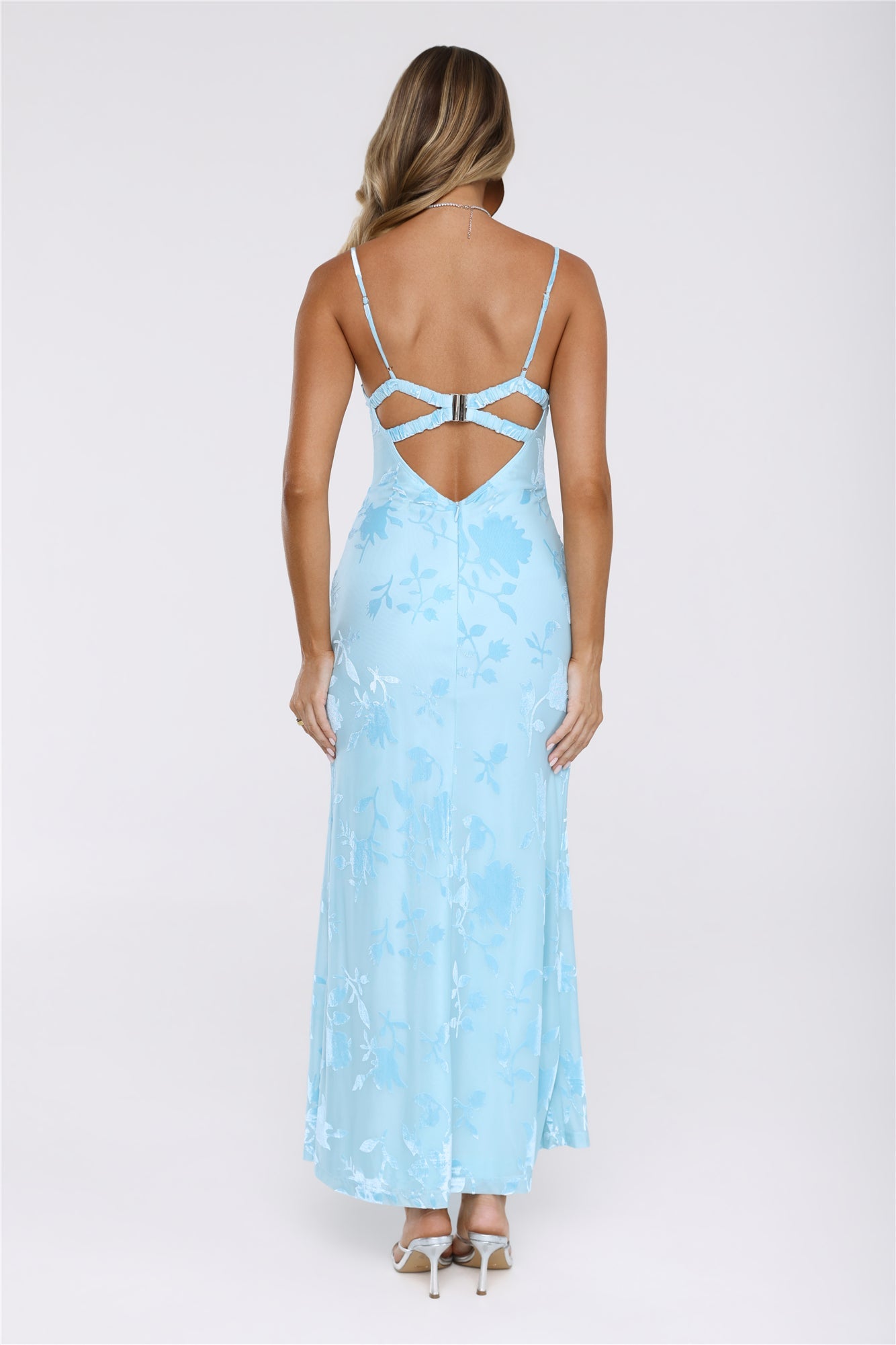 Daisy Glow Maxi Dress Blue