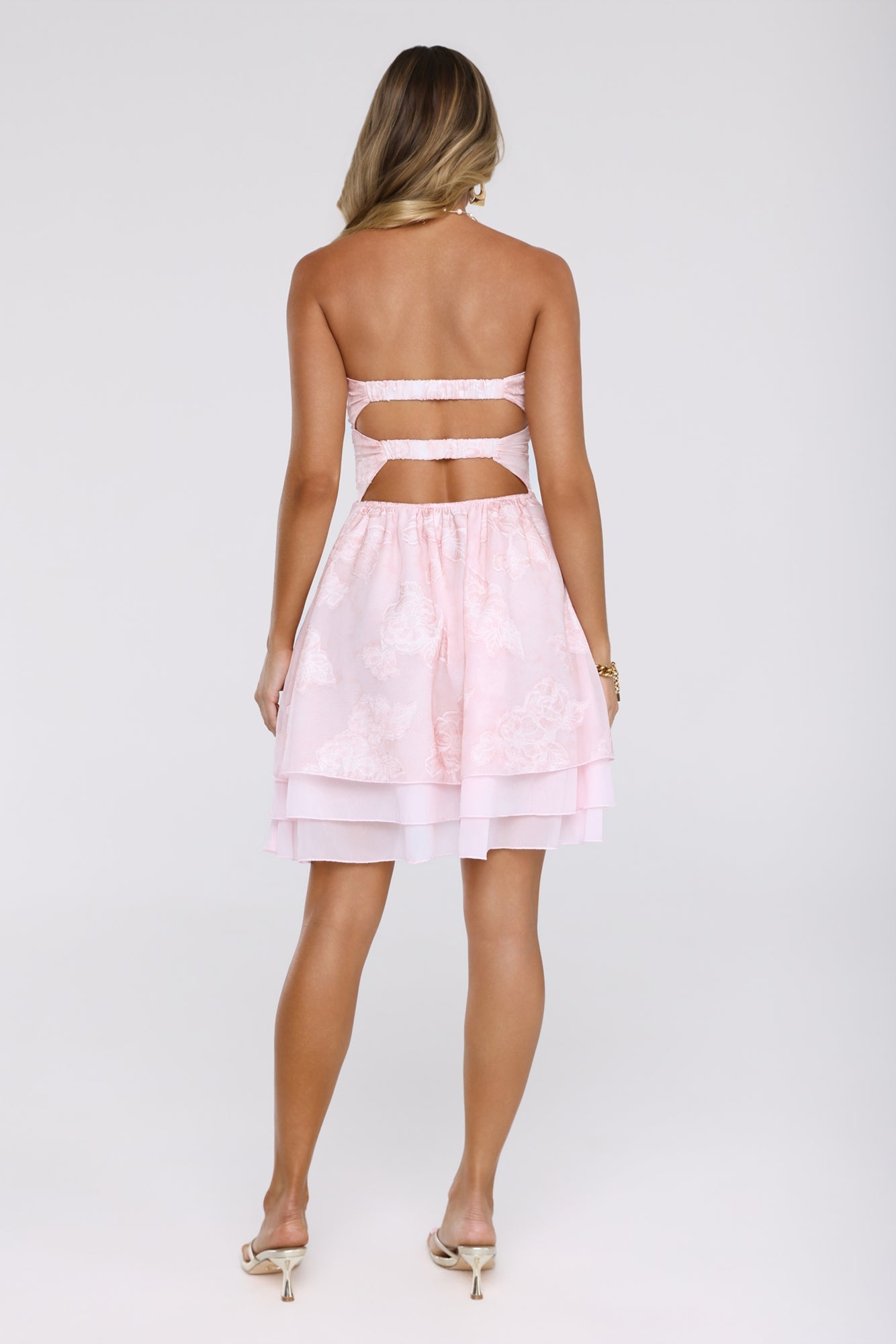 Dream Doll Strapless Mini Dress Pink