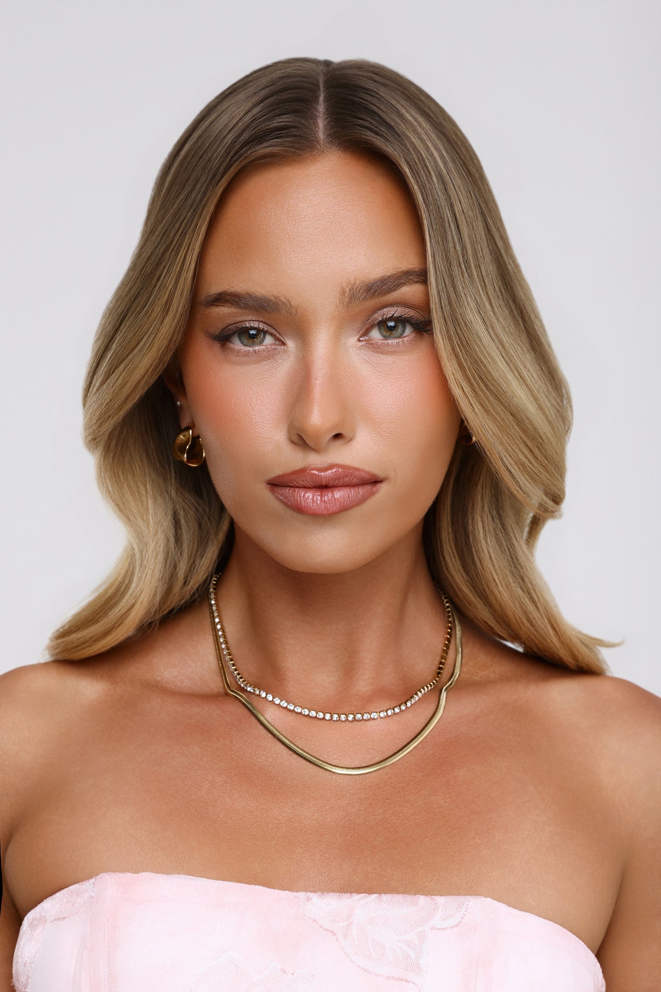 18k Gold Plated Double Luxe Necklace Gold