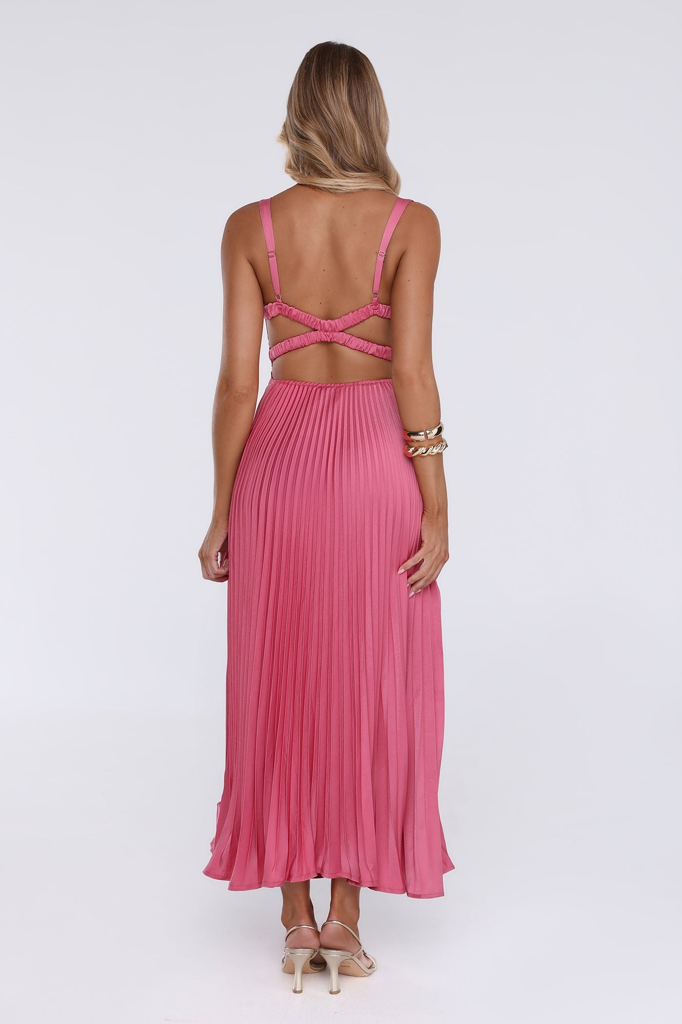 Dazzling Opulence Maxi Dress Rose