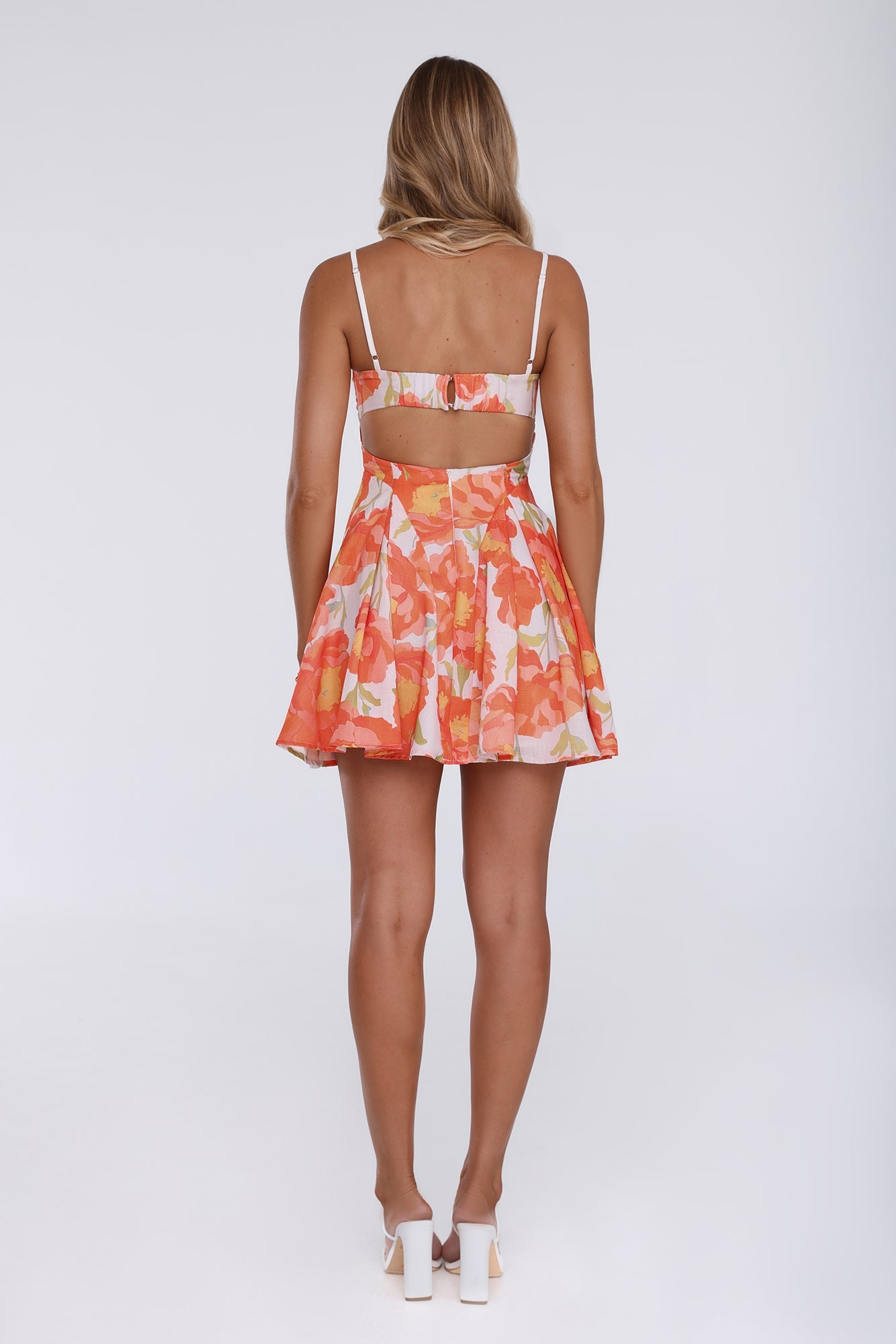 Darling Aesthetic Mini Dress Orange