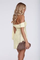 Natural Raffia Clutch Brown