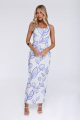 It Girl Moves Halter Maxi Dress White