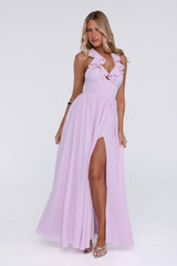 Celebrate You Halter Maxi Dress  Pink