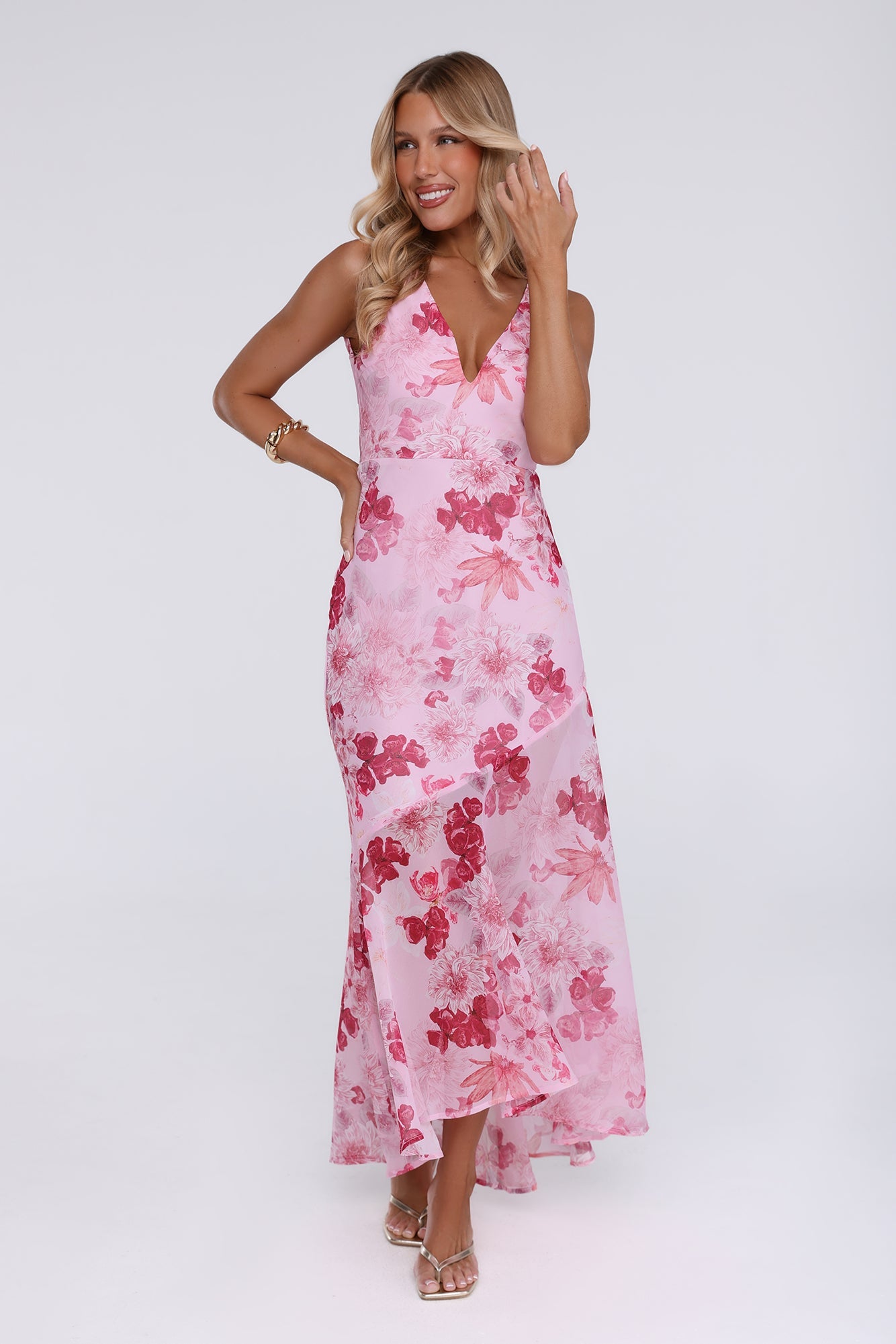 Darling Era Maxi Dress Pink
