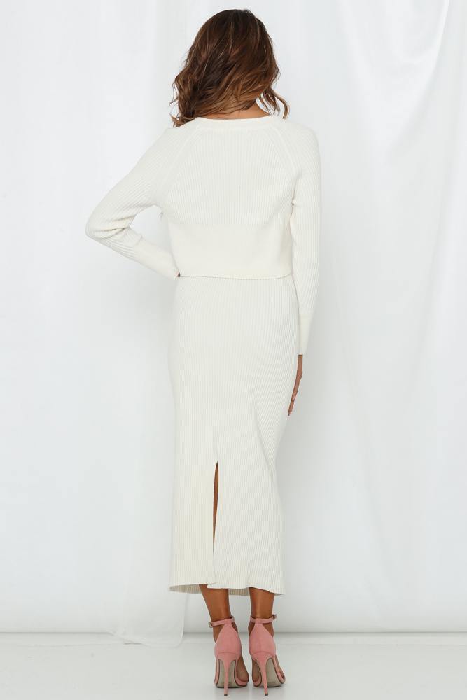 Anique Midi Skirt Ivory