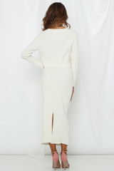 Anique Midi Skirt Ivory