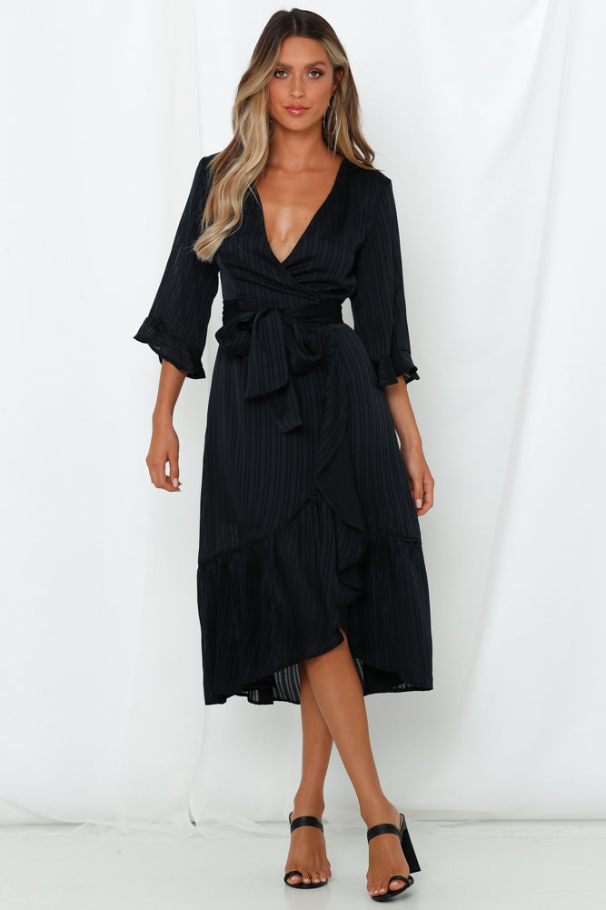 Angel Of Music Midi Dress Navy