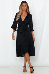 Angel Of Music Midi Dress Navy
