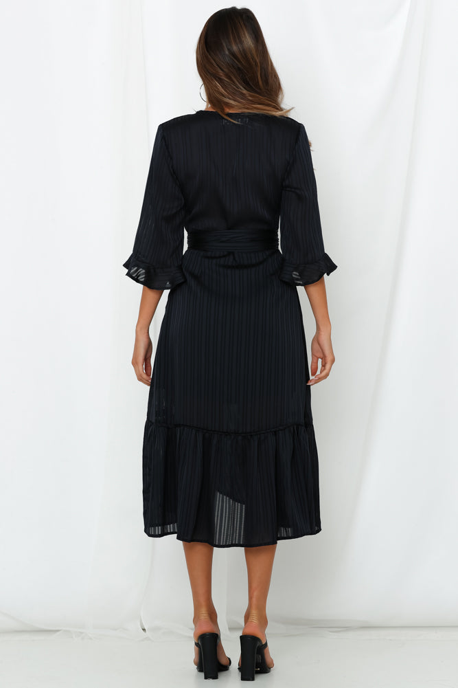 Angel Of Music Midi Dress Navy