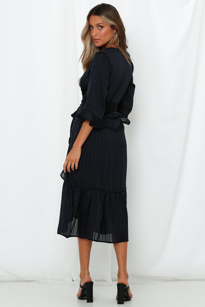 Angel Of Music Midi Dress Navy