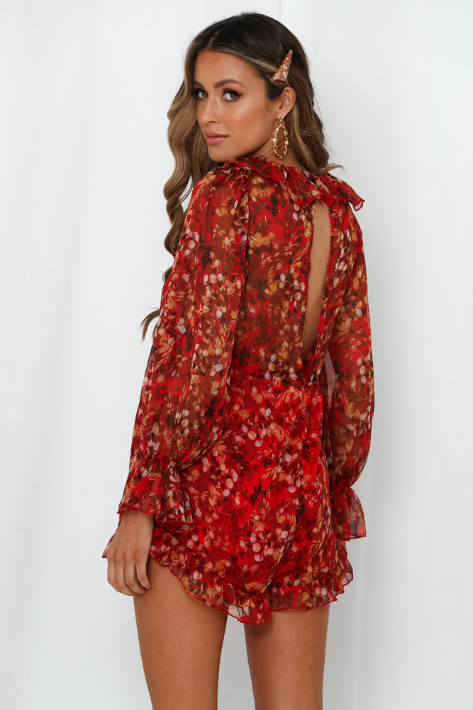 Before The Night Romper Red