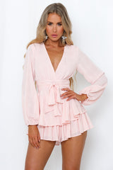 Must Be Lonely Now Romper Baby Pink
