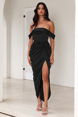 DEAR EMILIA Be Seen Midi Dress Black