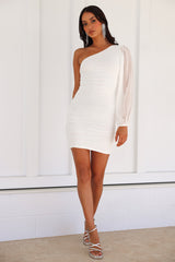 HELLO MOLLY On The Guest List Mini Dress White