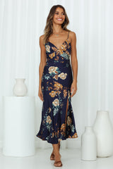 No Yesterday Maxi Dress Navy