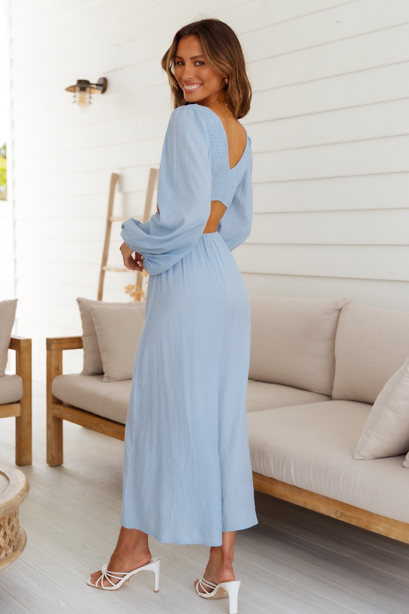 At The Centre Maxi Dress Blue
