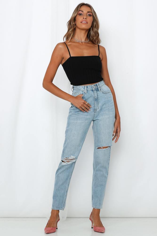 LEE High Mom Jeans Oxy Destruct