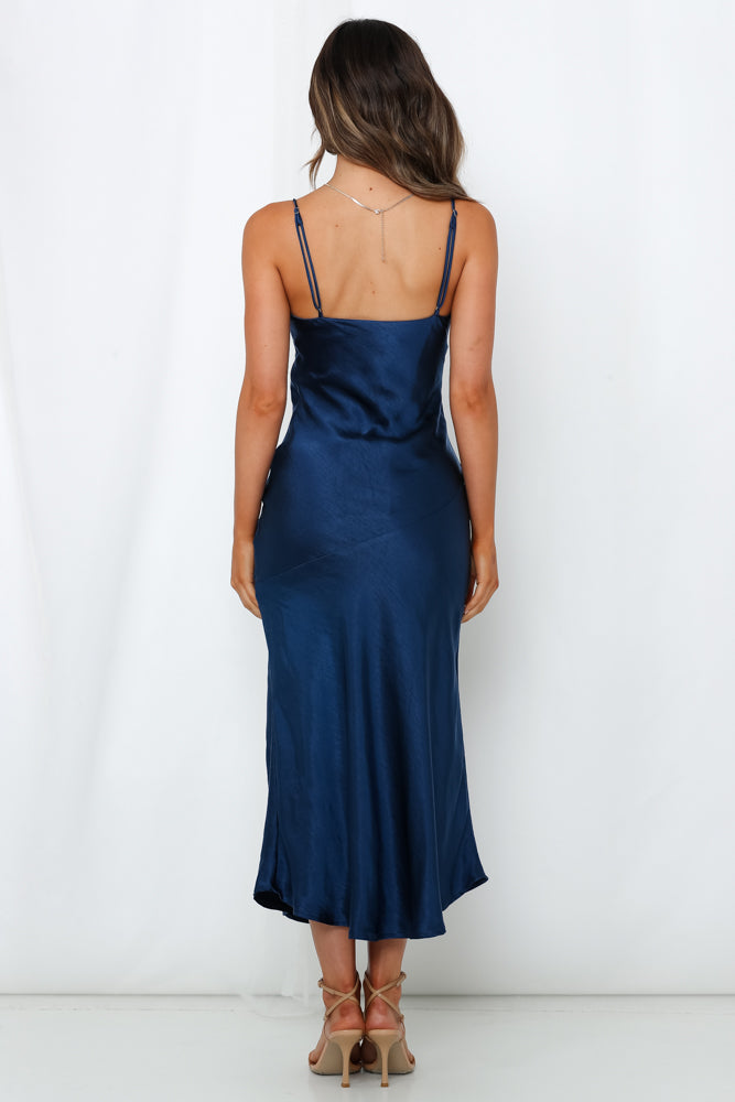 Asking For A Friend Midi Dress Navy